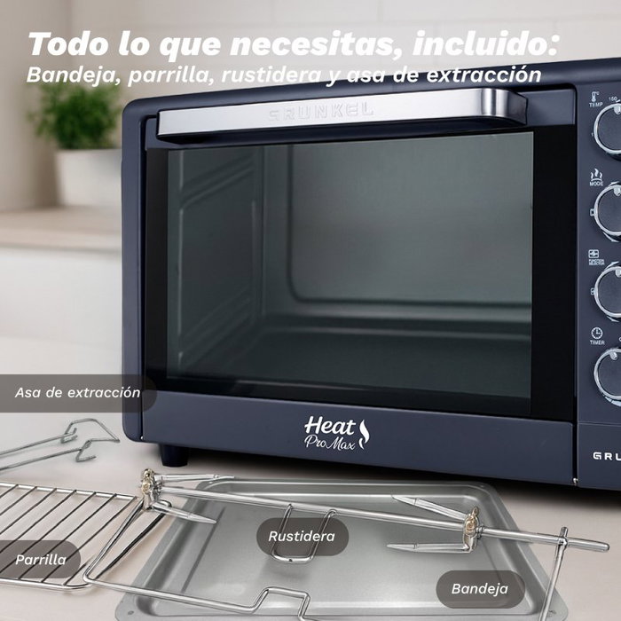 Grunkel HR-48PROMAX Horno Eléctrico de Sobremesa 48L Negro